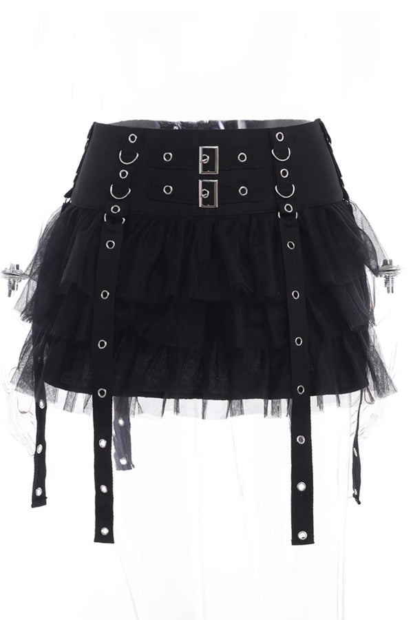 Gothic Mesh Cake Skirt