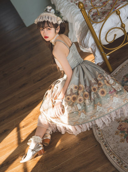 Lolita Princess Rabbit Daily Light Elegant Sweetheart Dress