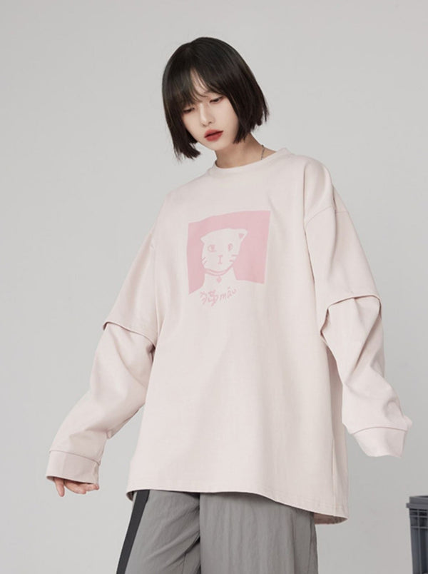 Mode Cat Casual Tops