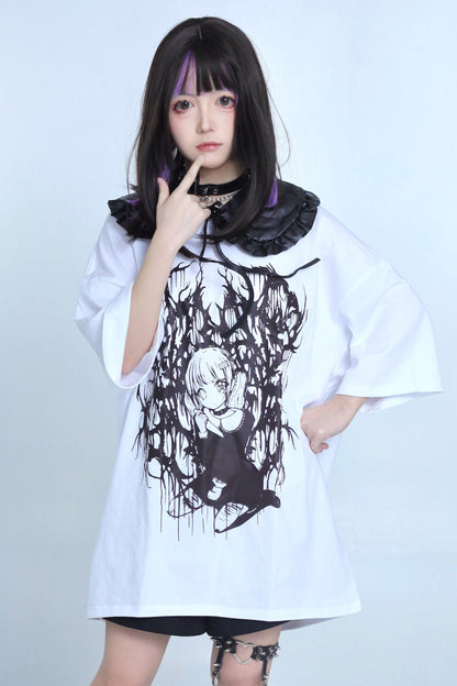 地雷セーラーオーバーTシャツ