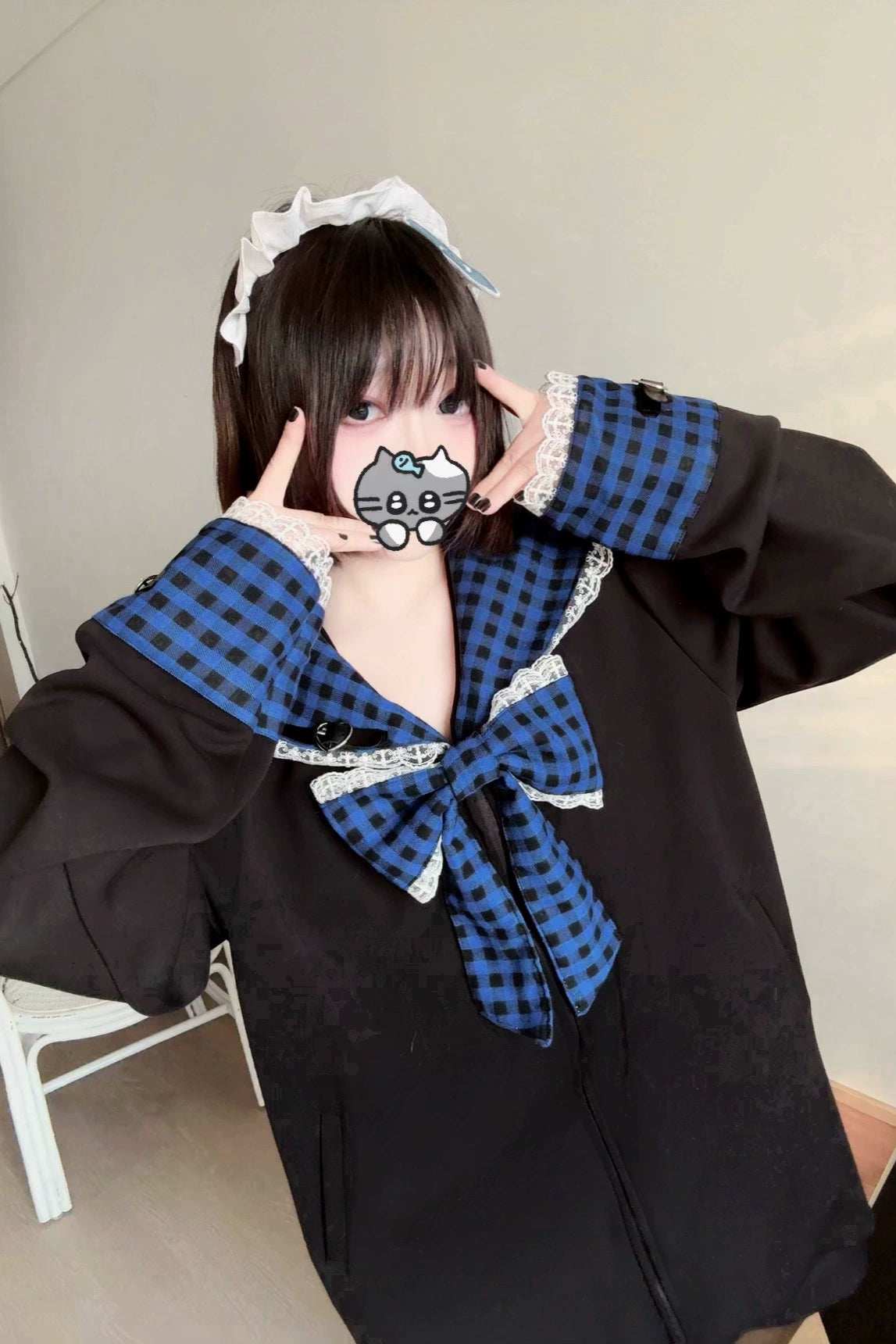 電波チェックセーラートップス