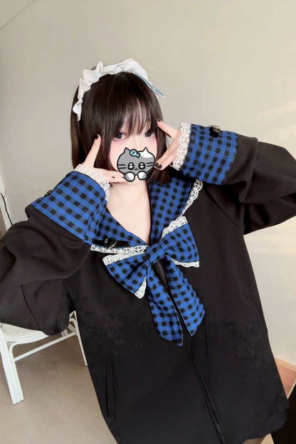 電波チェックセーラートップス