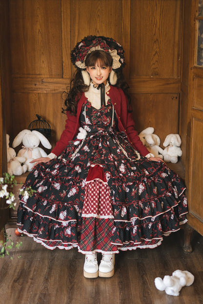 [Pre-order Deadline: January 31] Forest Berry Rabbit Multi-layer Tiered Skirt