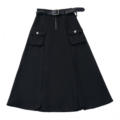 グレーウィンタープレッピーカレッジロングトップス+ショートトップス+スカート+パンツ+シャツ