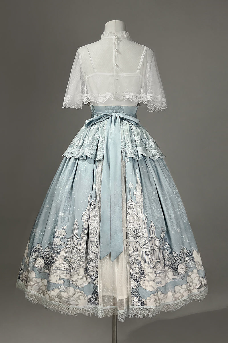 Elegant Princess Cape + Camisole + Skirt