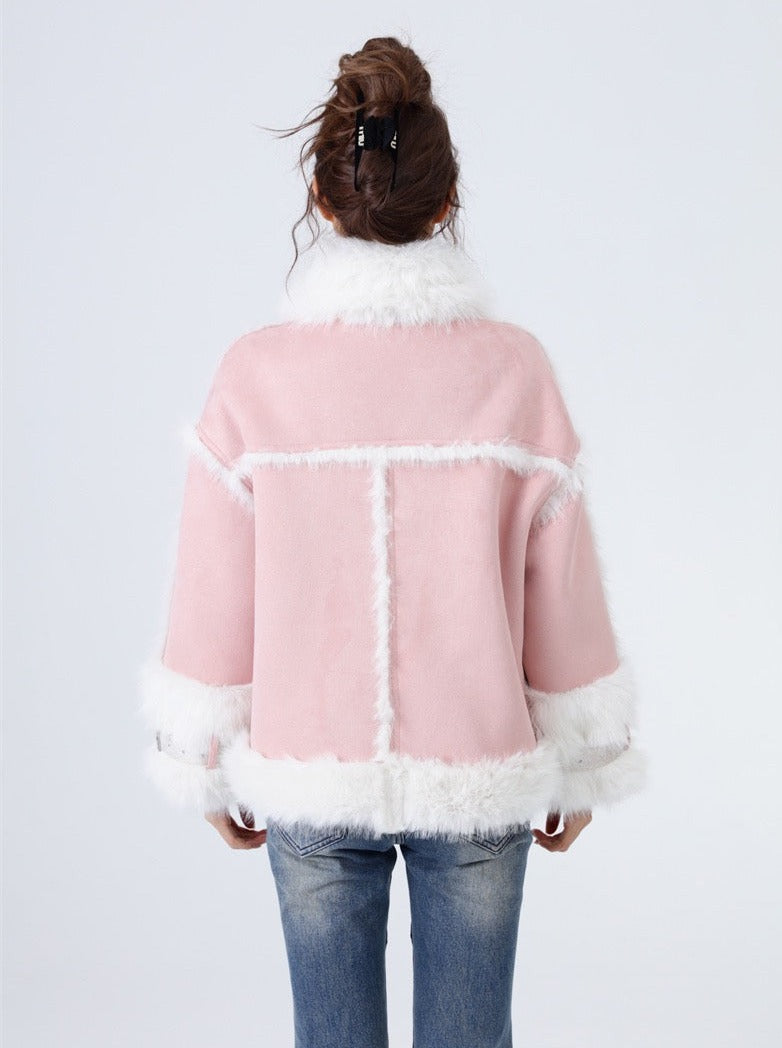 Volume Sweet Fur Velvet Snow Coat