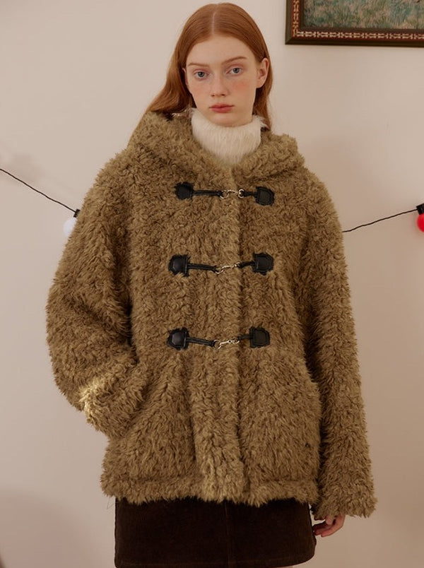 Rambo wool hooded coat