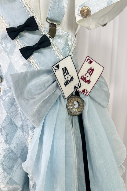 【予約商品】アリス皇子ロリータシャツ+ショートパンツ+ベルト