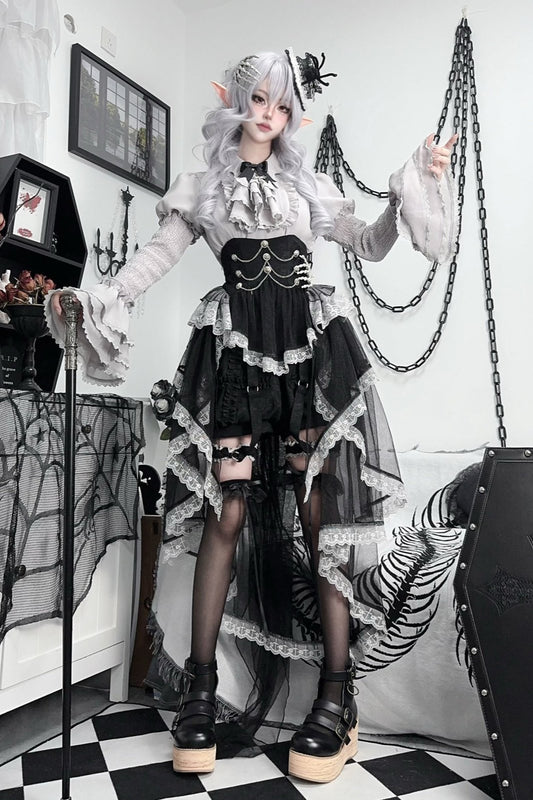 Dark Black Gothic Lolita Set