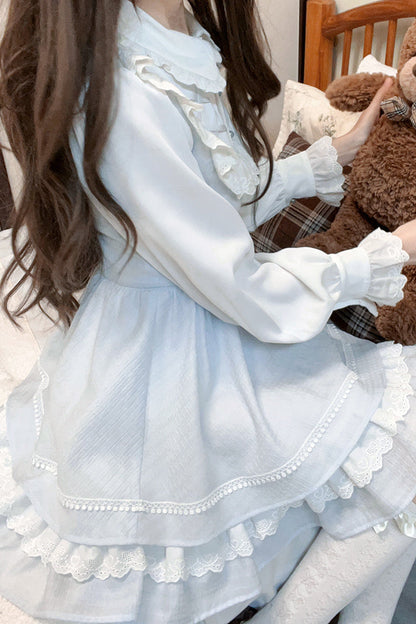 Doll Ruffle Collar Pastel Dress