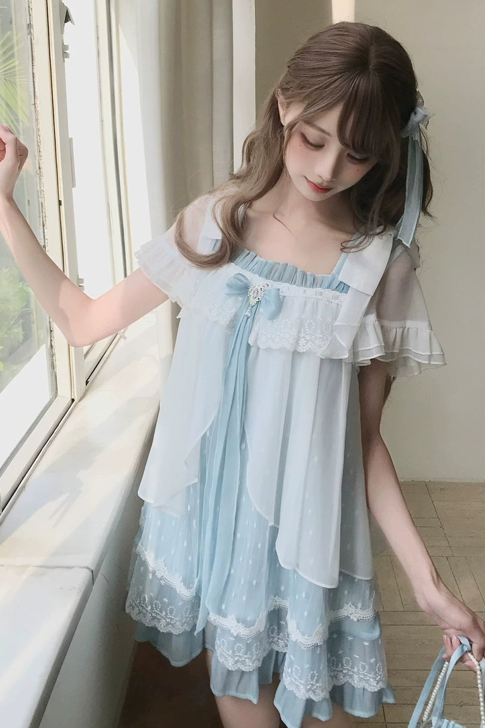 Floating Dream Lace Dress + Skirt + Bag