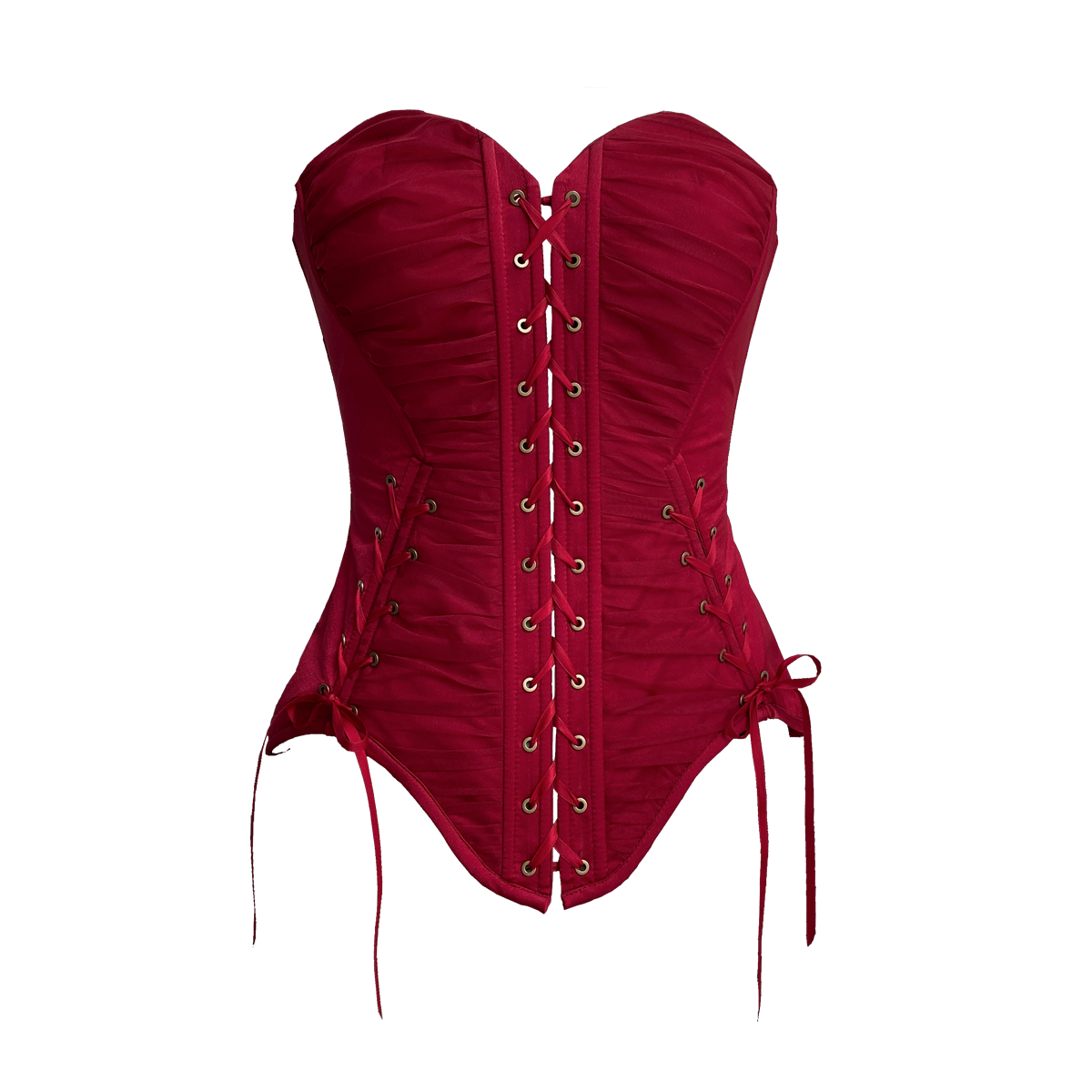 【1月29日予約締切】ゴシックレースアップコルセットビスチェトップス＋ドロストフリルスカート＋バタフライストラップ