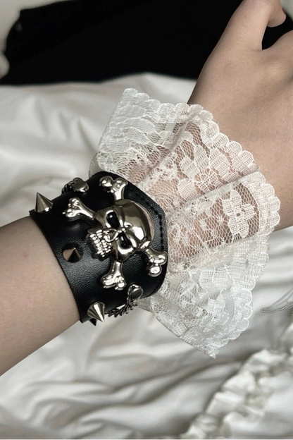 Dark Punk Goth Lace Bracelet