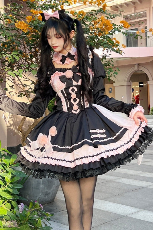 Dark Rose Bow Lolita Dress