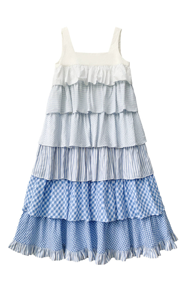 【予約商品】スカイスイートティアードノースリーブワンピース＋リボンブローチ