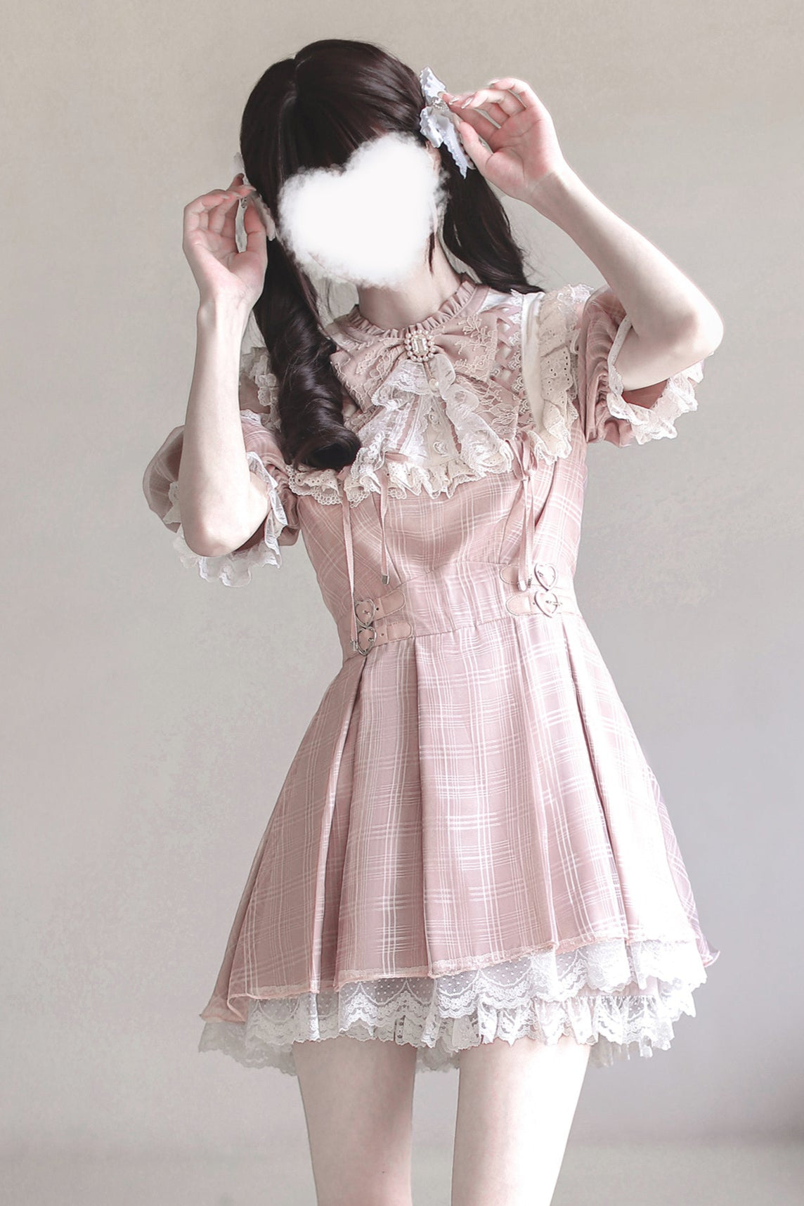 【予約商品】スイートチェック量産型ワンピース