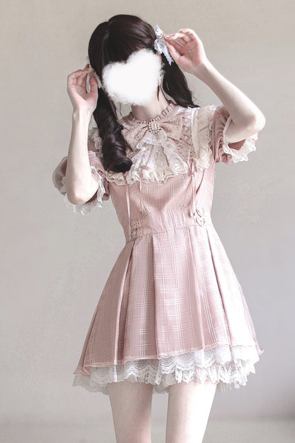 【予約商品】スイートチェック量産型ワンピース