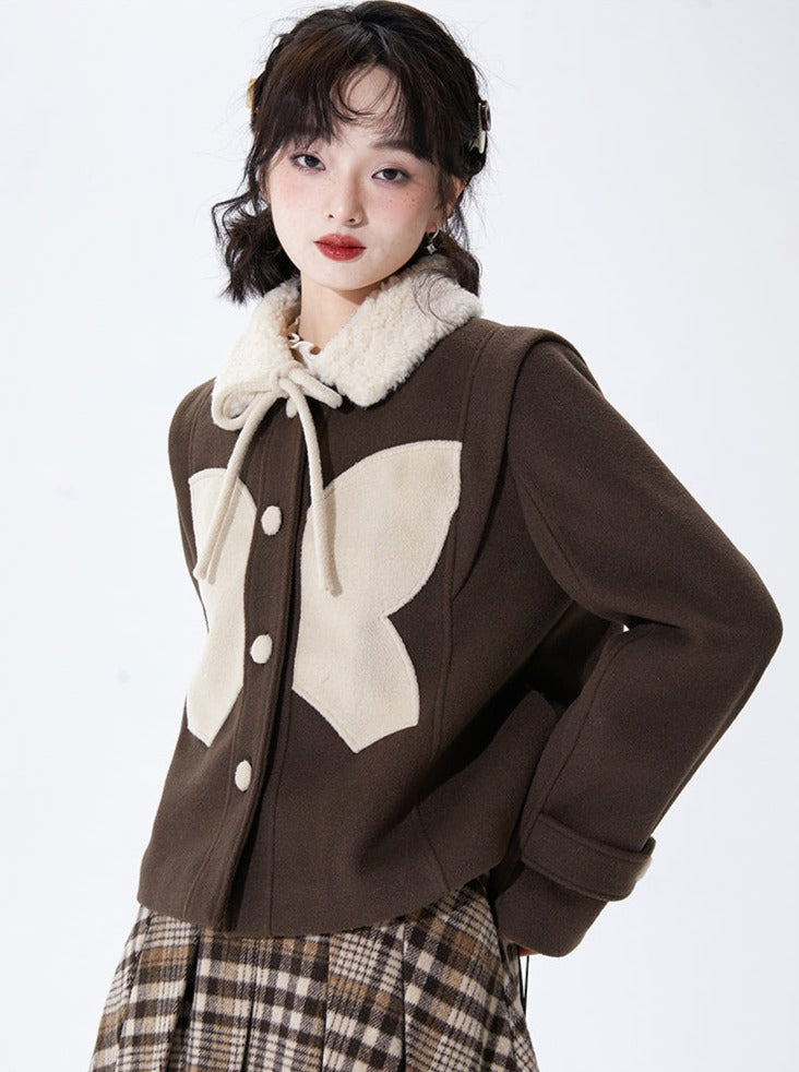 Butterfly Short Wool Coat