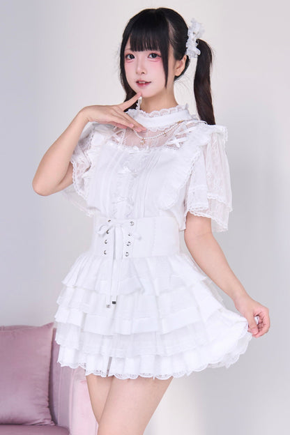 Mine lace top + cake skirt