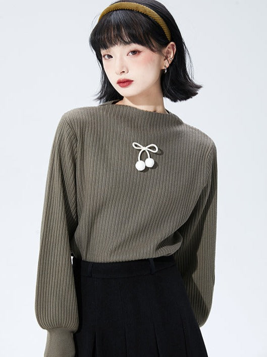 Sweet Ribbon Knit Sweater