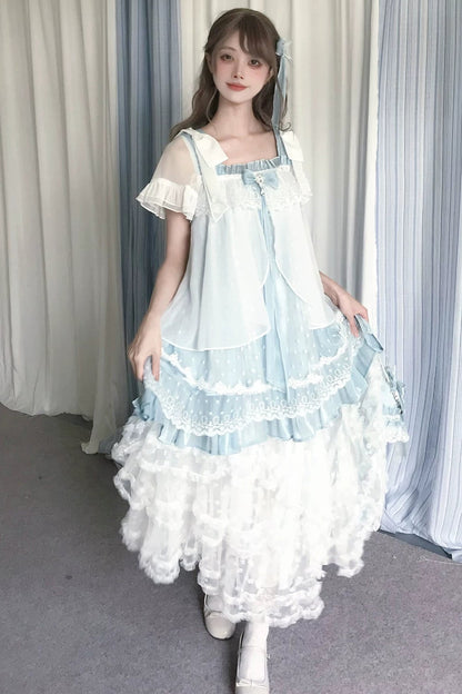 Floating Dream Lace Dress + Skirt + Bag