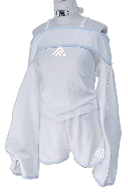 Reflective Mechanical Cami & Blouse Set