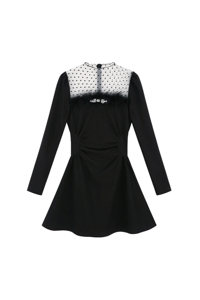 Chic Heart Dot Hepburn Style Dress