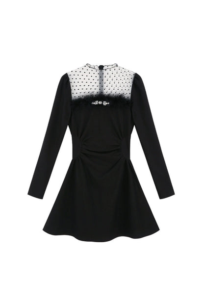 Chic Heart Dot Hepburn Style Dress