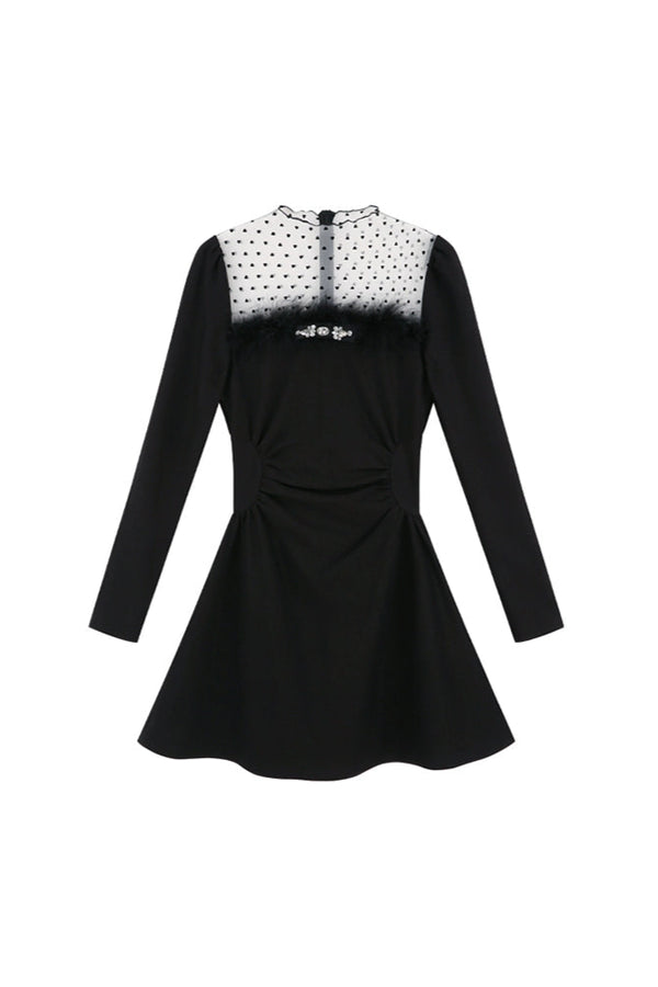 Chic Heart Dot Hepburn Style Dress