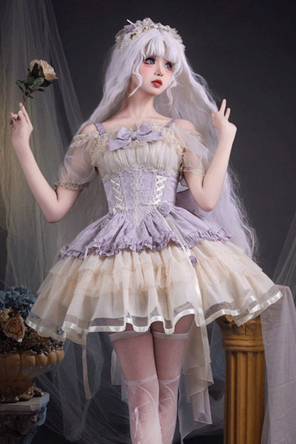 Super Fairy Purple Lolita Cute Dress