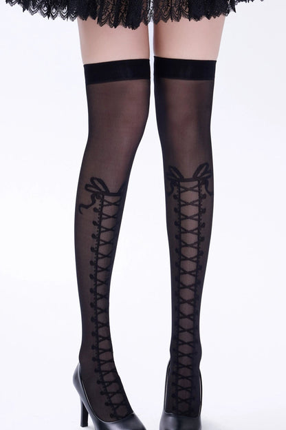 ゴシックロリータタイハイソックス
