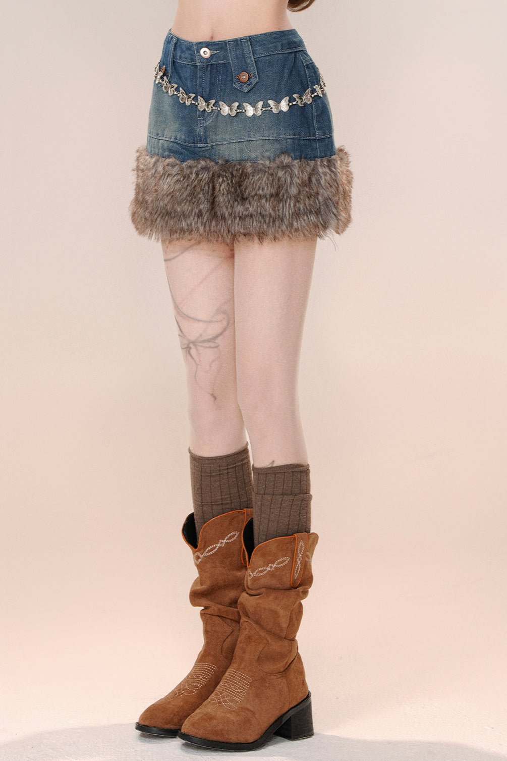 Sprice denim A line short skirt