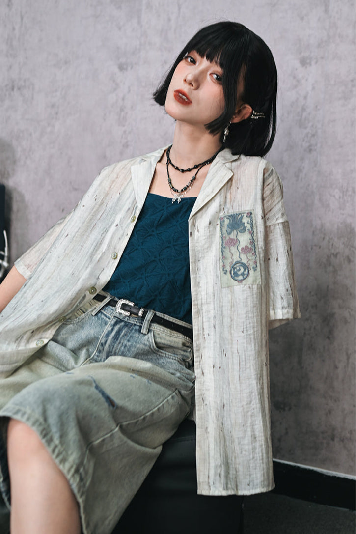 Mode Design Textured Sleeveless Top