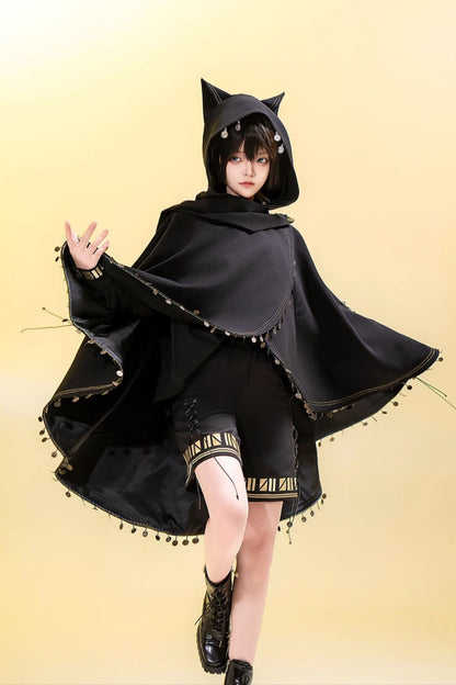 [Mar. 26, 2012 Deadline for reservation] Black Cat Lolita Prince Series Cat Ear Oversize Cloak