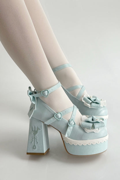 [Mar. 26, 2012 reservation deadline] Tea Time Cute Embroidery High Heels