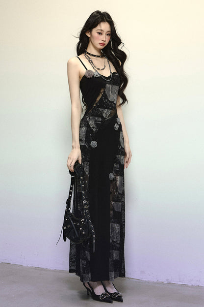 Royal Sister Style Lace Suspender Dress