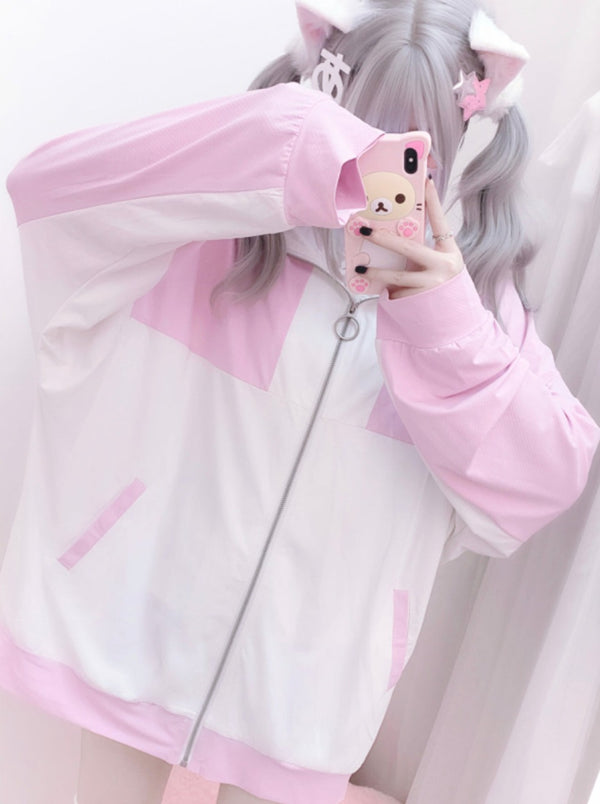 [Angel Neighborhood👼] Aqua over Angel Rescue Jacket