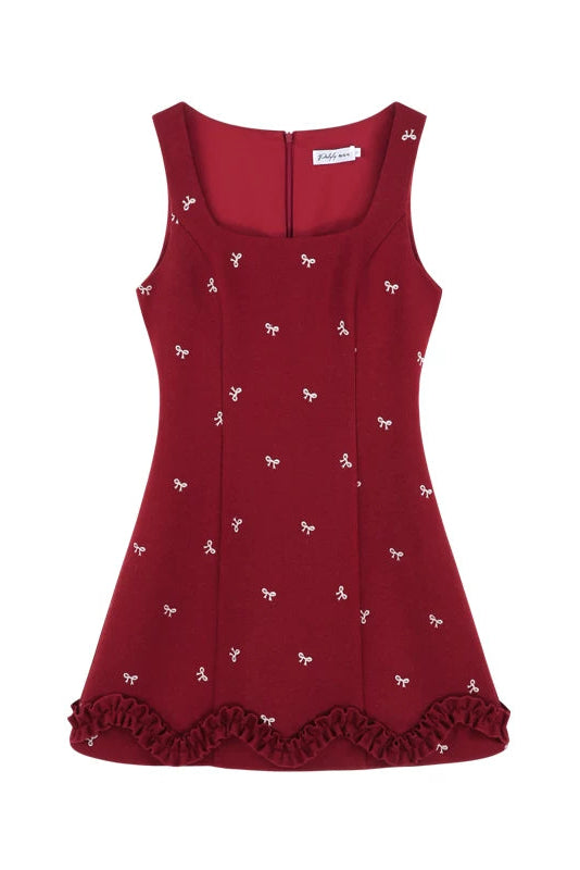 Sweet Red Vest Dress + Top