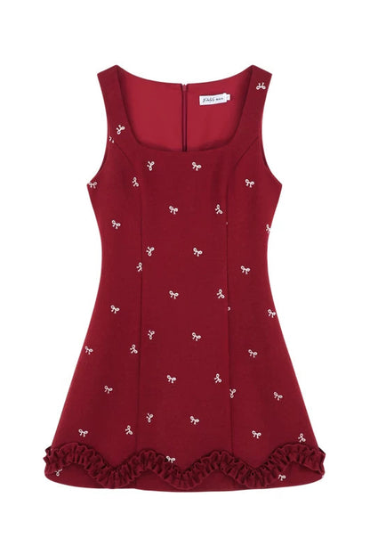 Sweet Red Vest Dress + Top