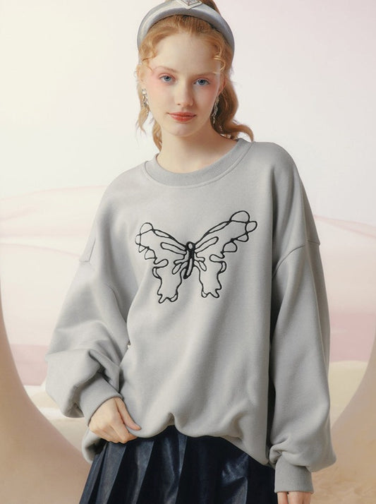 Pullover Loose Butterfly Tops