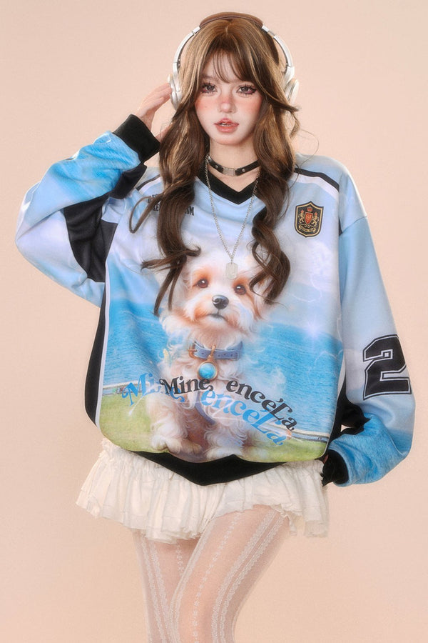 ネックレイジースタイルルーズスウェット