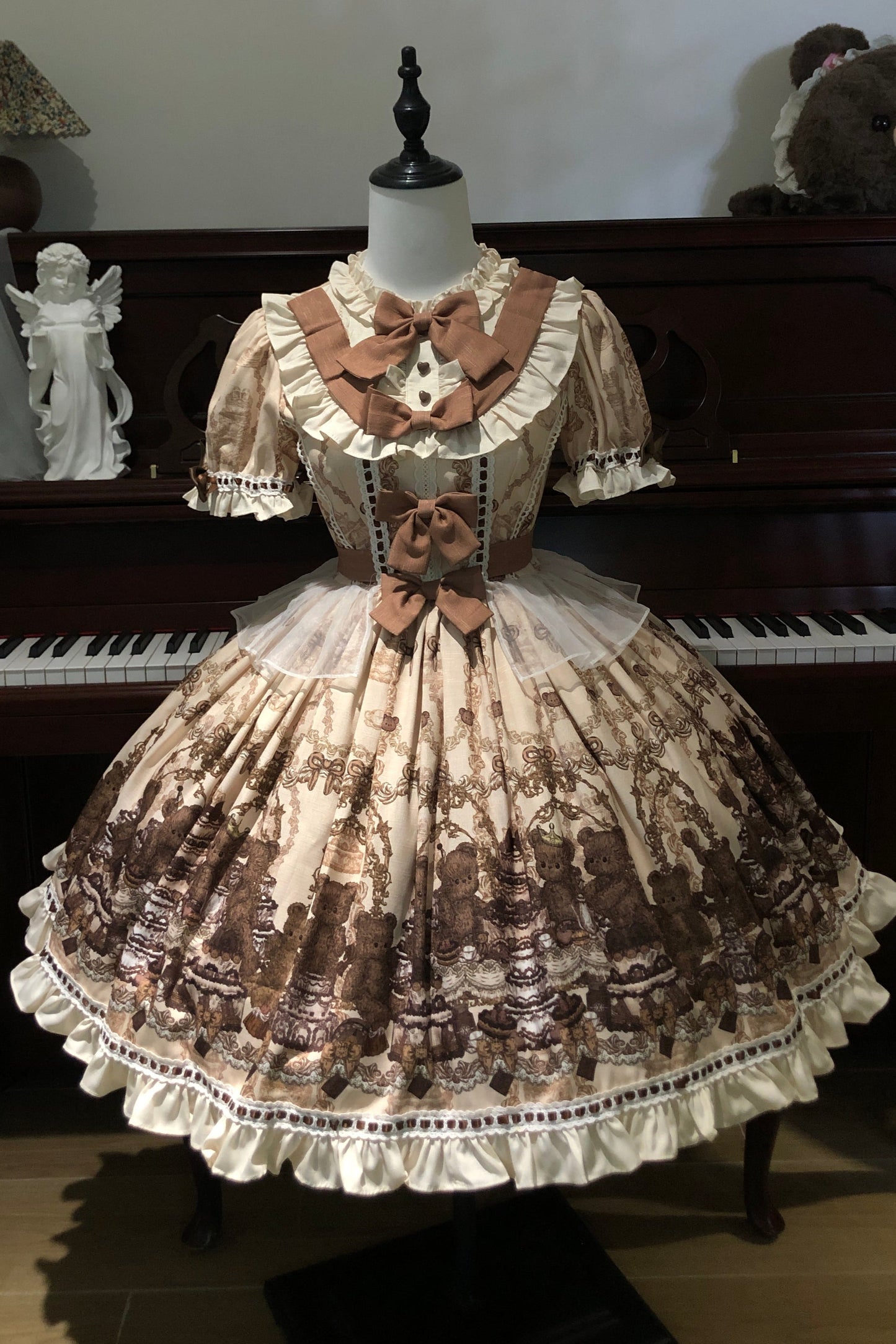 アンティークドールフリルロリータドレス