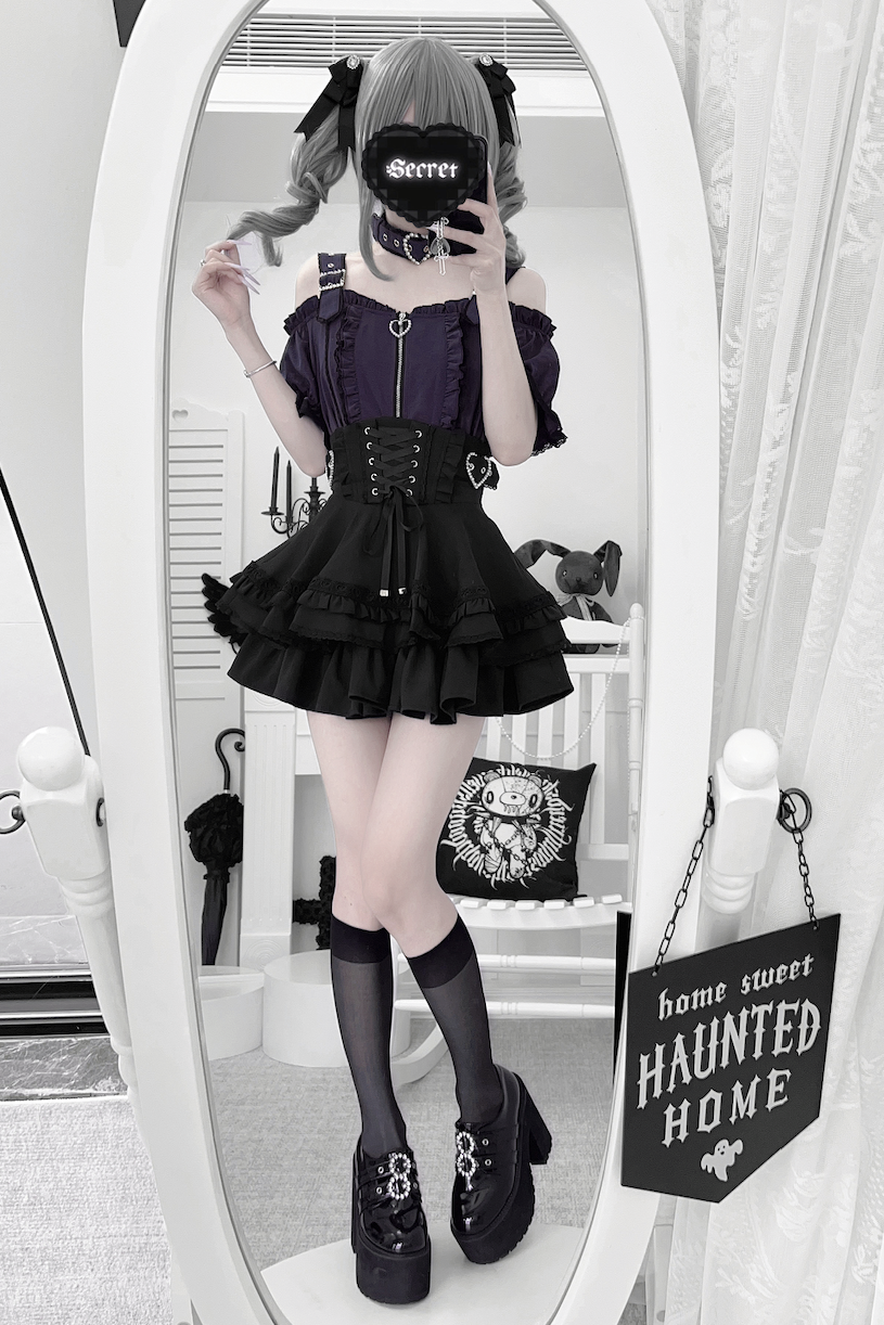 Subculture Heartbeat Top + Flared Skirt