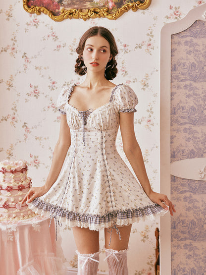 Retro Flower Sweet Doll Dress