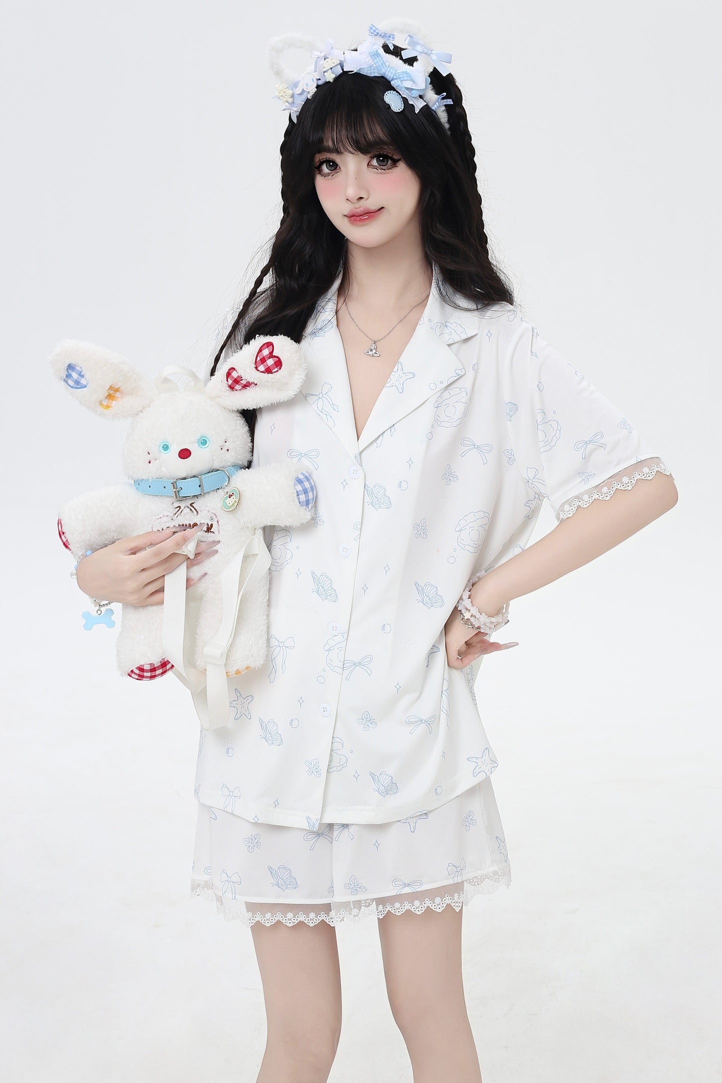 Shell Star Sweet Sleeping Shirt + Half Pants