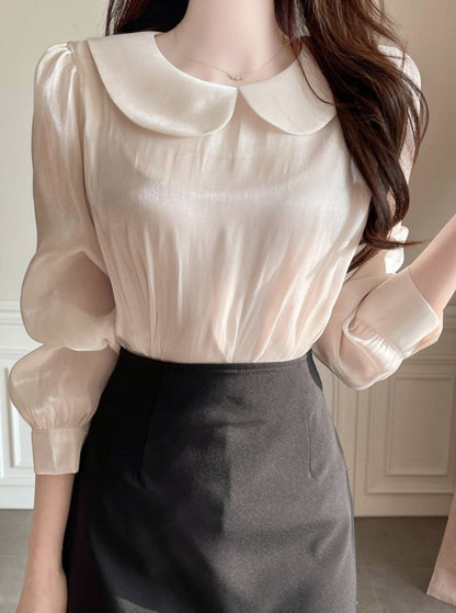 Shiny Doll Color Blouse