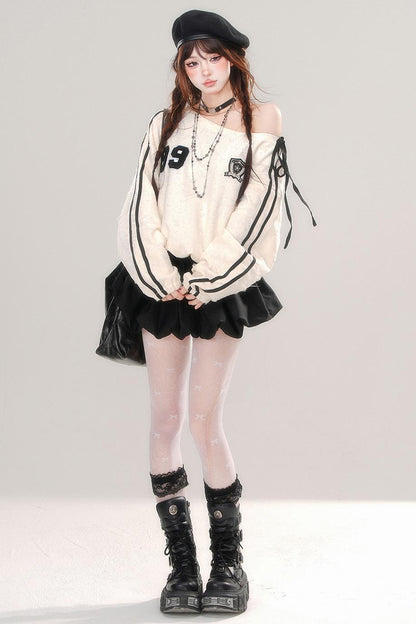 Short Loose Patchwork Sweatdress