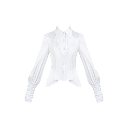 Conjunto de vestido y camisa con sujetador de muelles góticos