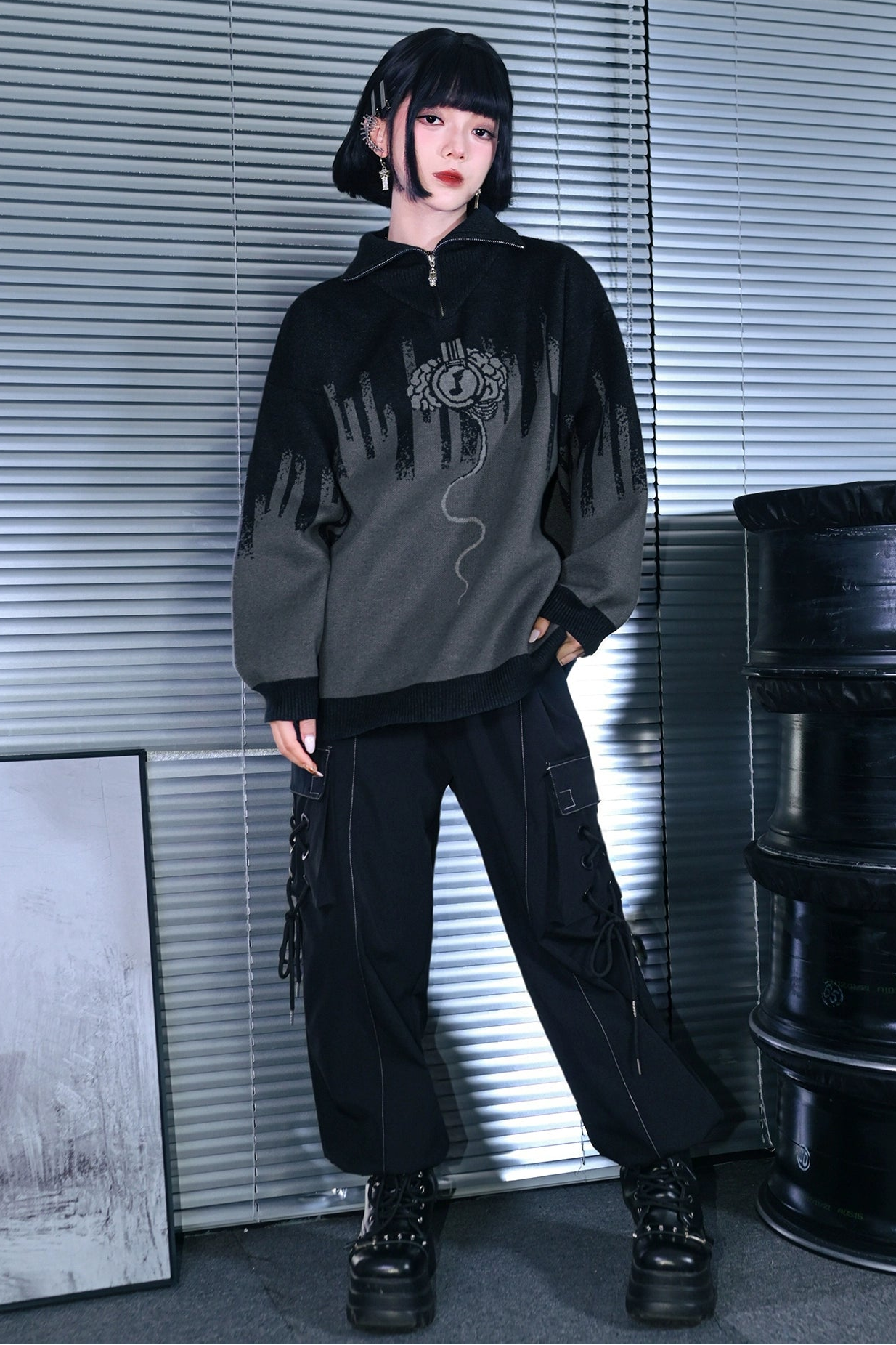 Melody Half Zipper Tops