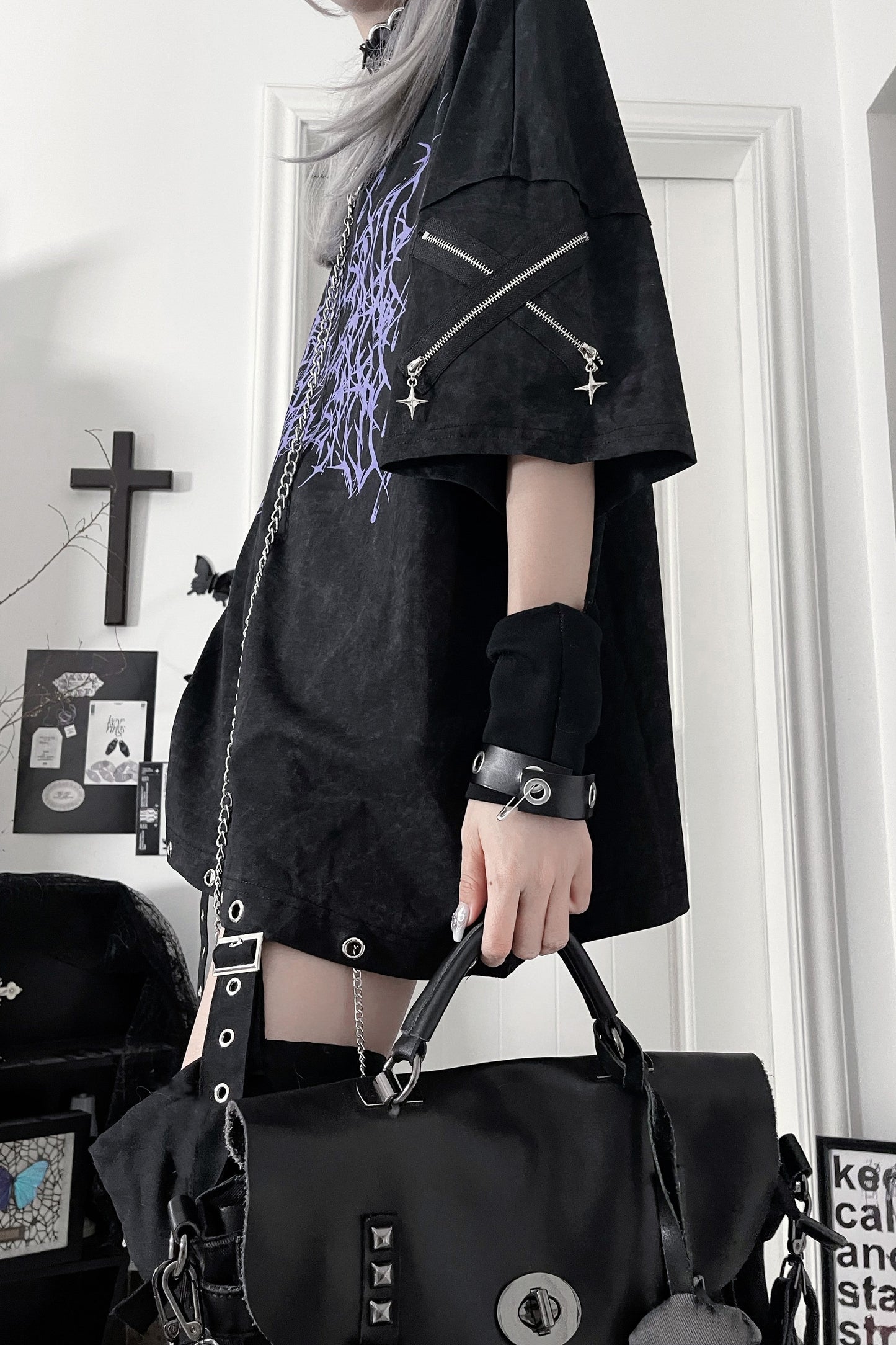 Subculture Dark Circle Spider Tops